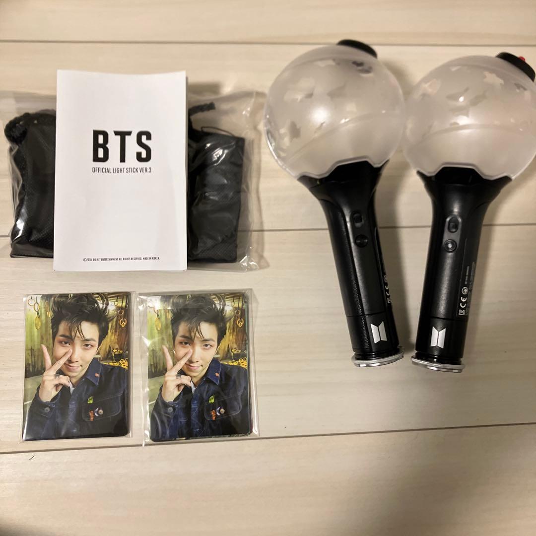 BTS アミボム ver.3 2本セット BTS ペンライト アミボム ver3 2個セット - メルカリ