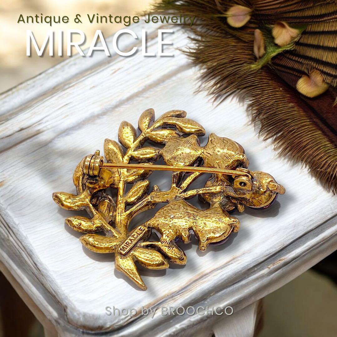 754 ✧MIRACLE✧ エドワーディアンスタイル 葡萄 ベリー ブローチ