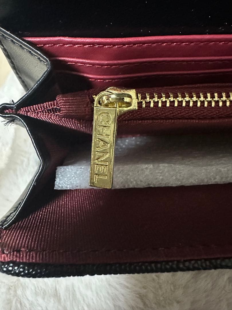 CHANEL ノベルティブラック キルティング 長財布 【可愛いブラック