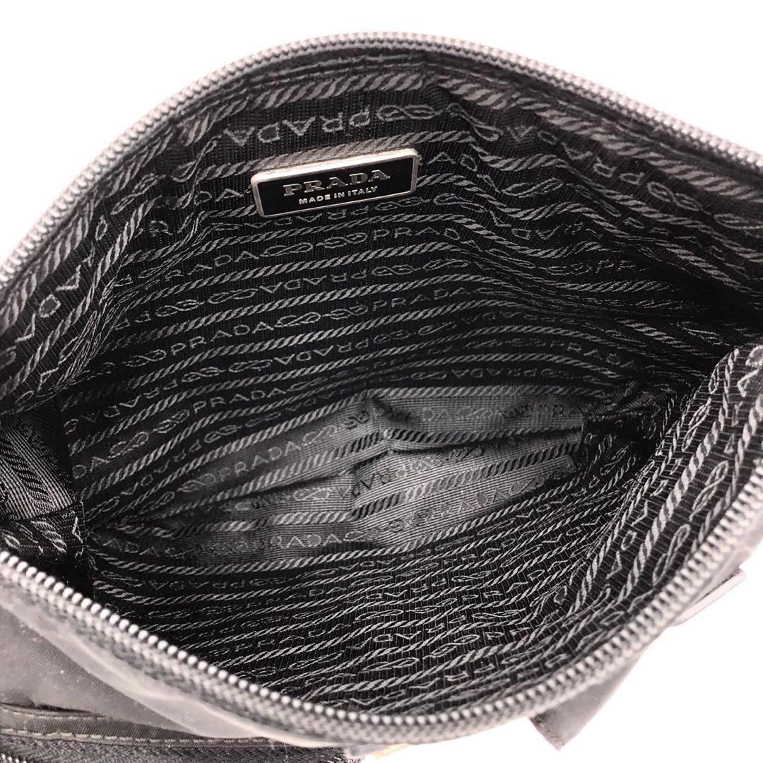 プラダ ウエストバッグ 三角ロゴプレート ベルト ナイロン レザー