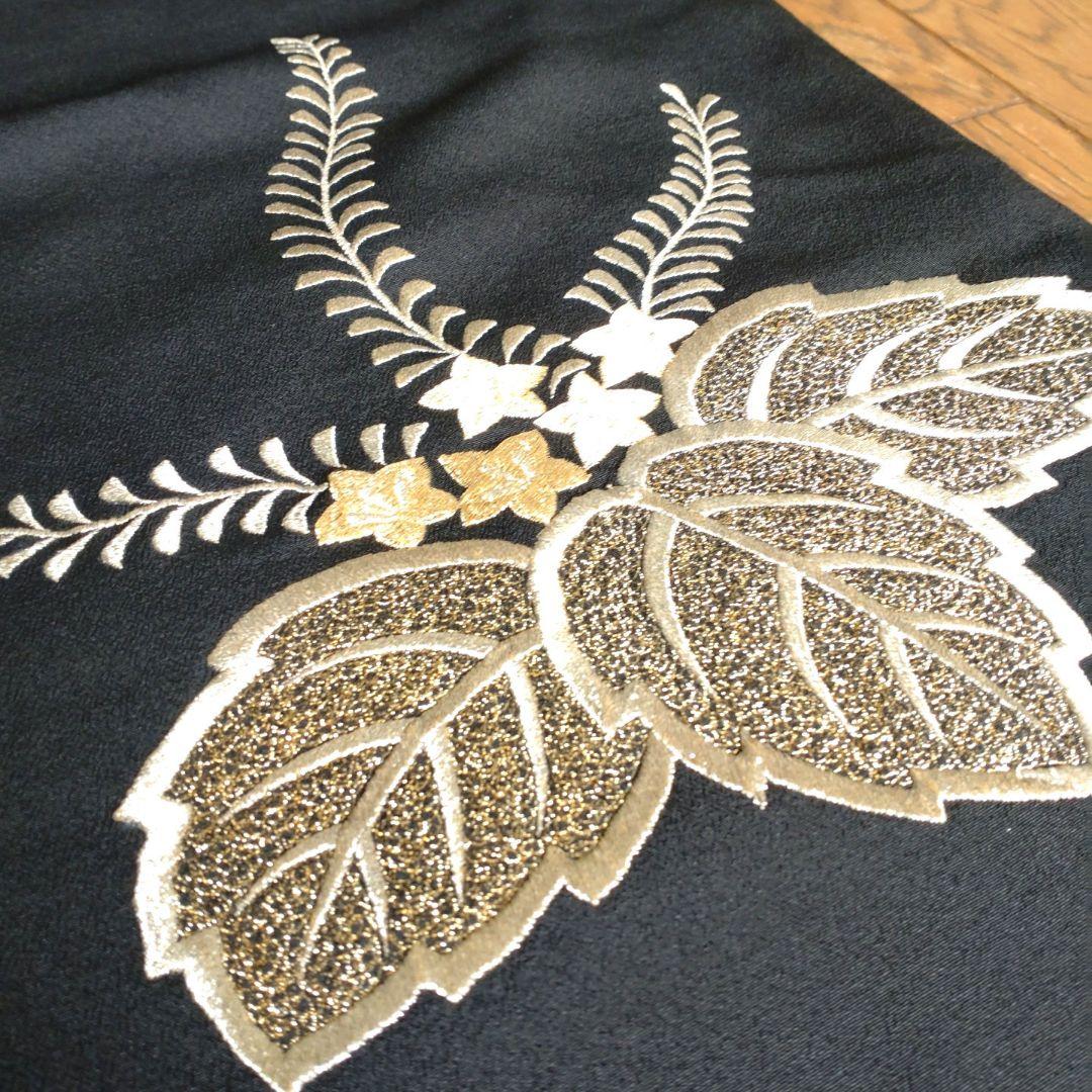 黒留袖 総刺繍 金糸 豪華 結婚式 正絹 菊 桐 - メルカリ