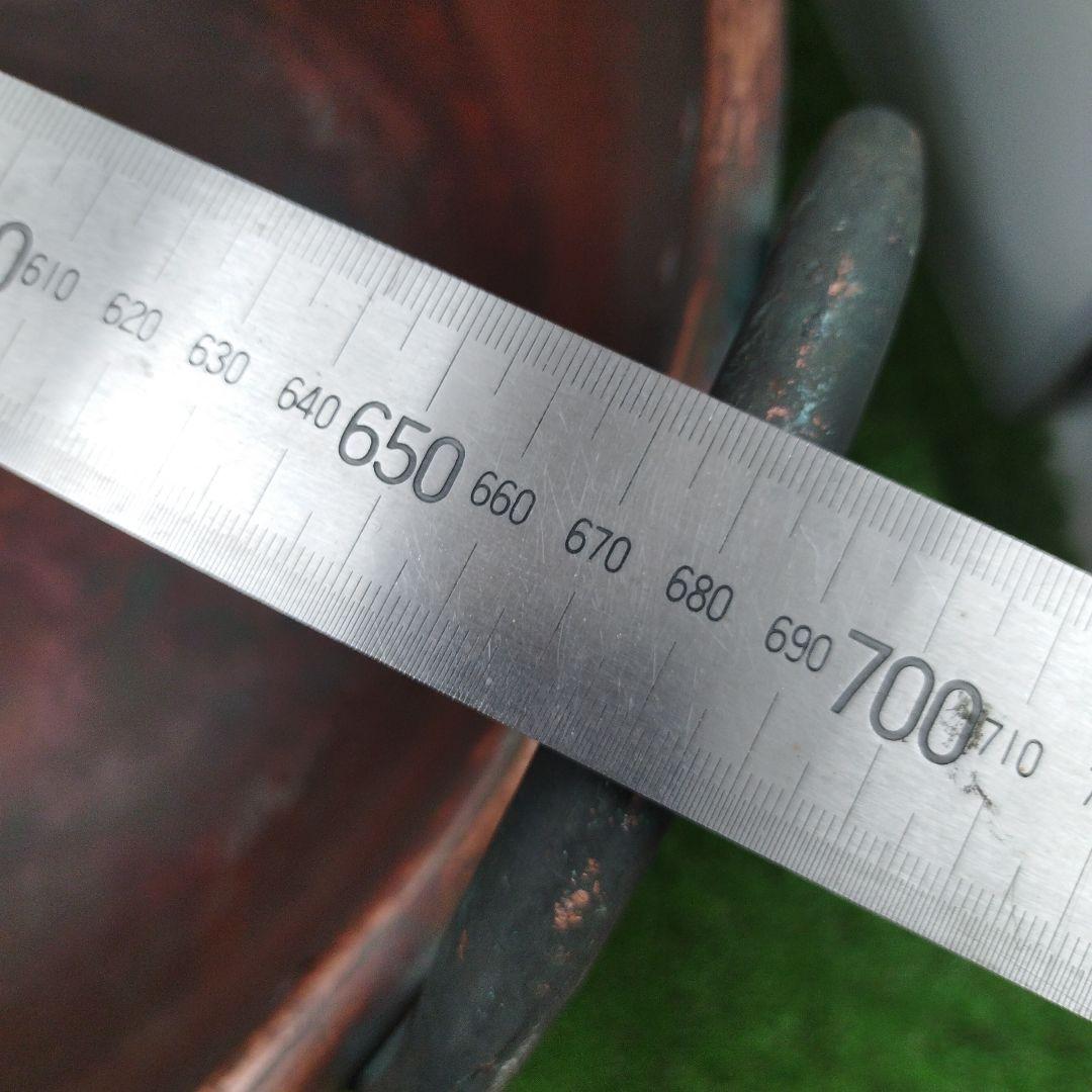 K*X様 銅鍋　銅製　大鍋　63.5cm✕29.5cm　アンティーク