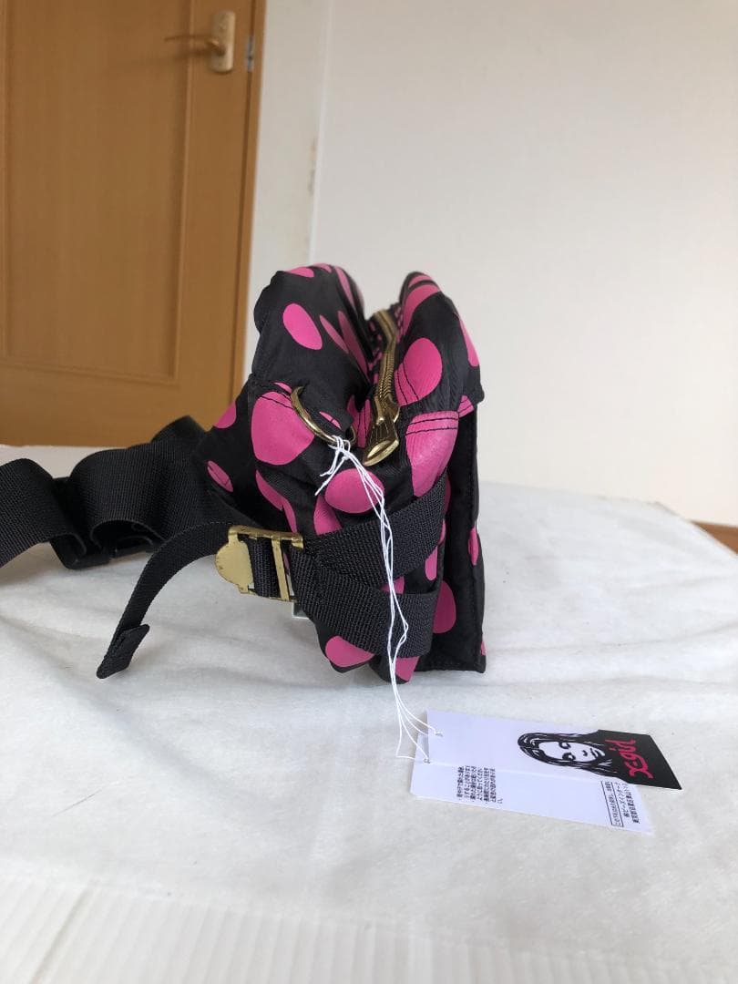 美品 ポーター 草間彌生 ウエスト ポーチ ボディー バッグ タンカー