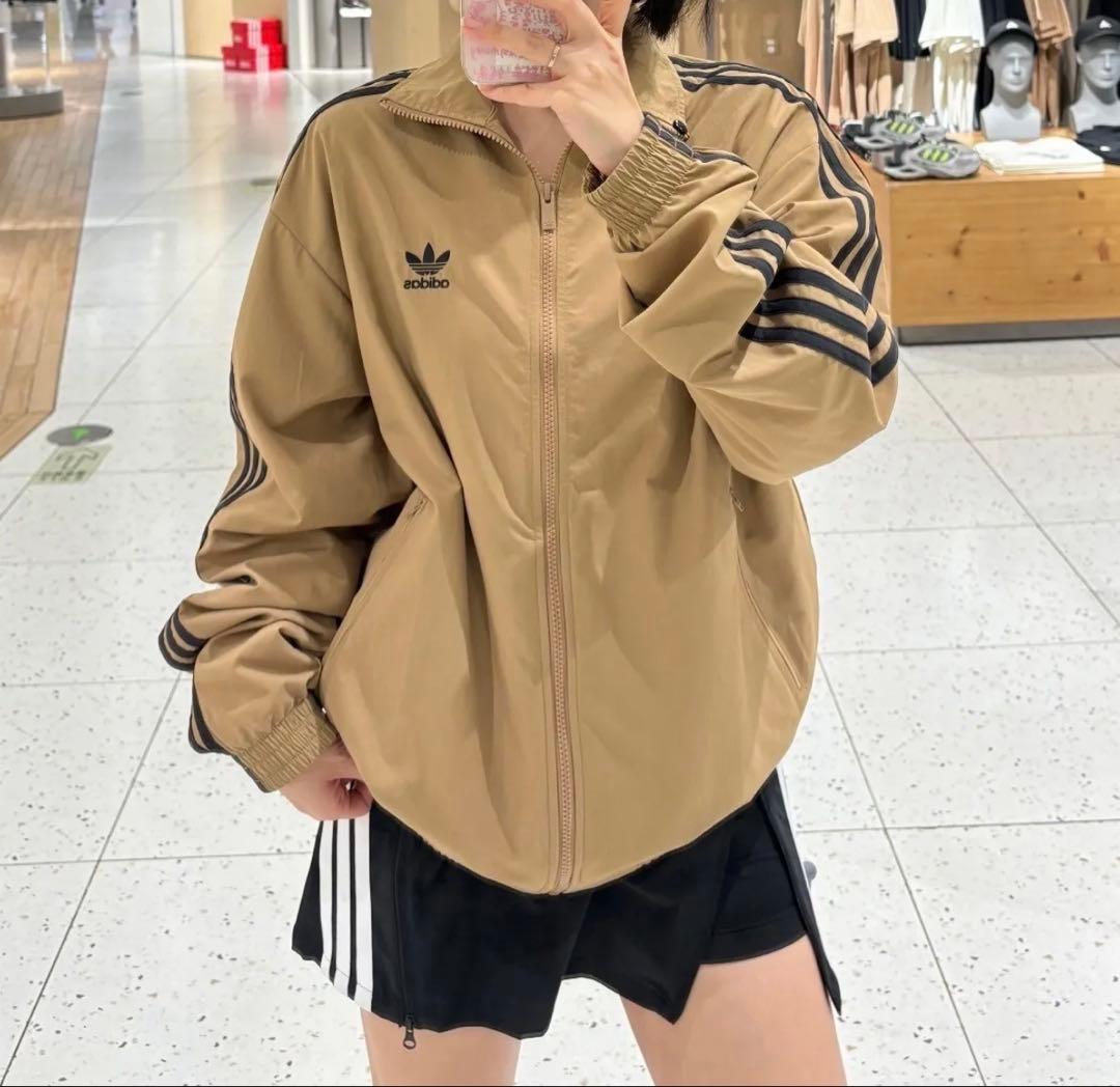 新品 XL】アディダス トラックジャケットトップジャージ ブラウン茶
