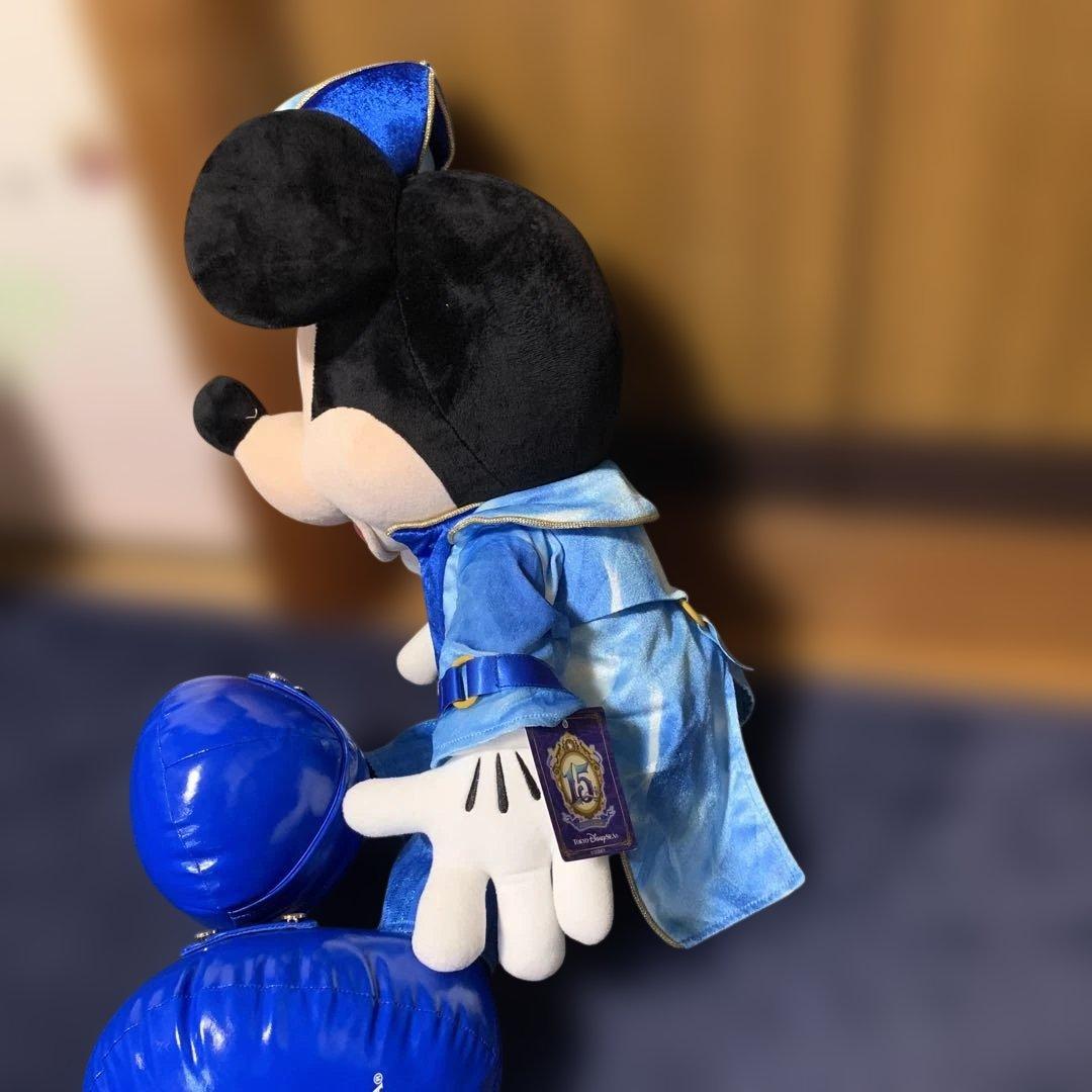 ディズニーシー15周年 ミッキーミニー特大ぬいぐるみ クリスタル