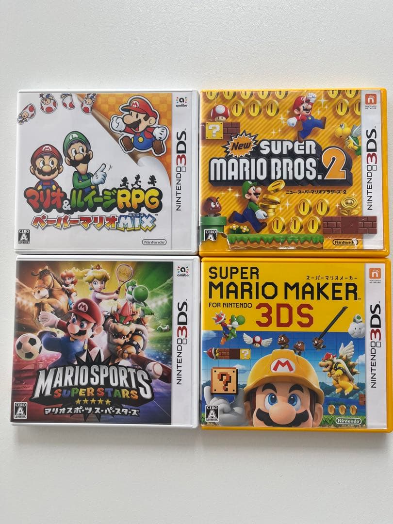 ニンテンドー3DS マリオ系ゲームソフト4本セット - メルカリ