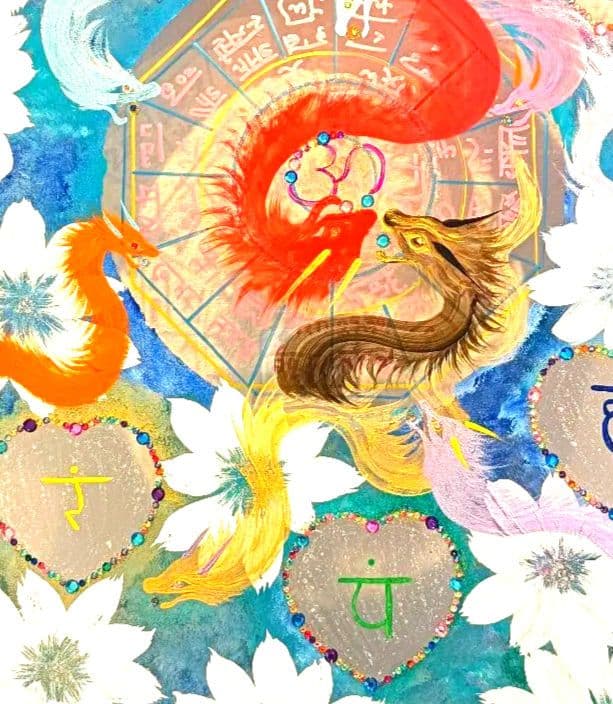 やっちゃん　❀ダブル八角フトマニ図flower❀チャクラ❀