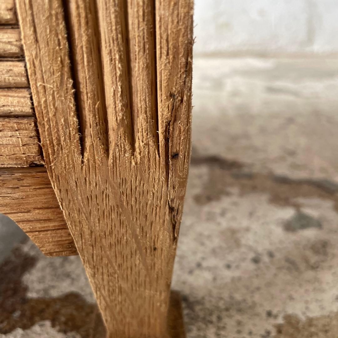 ビンテージ 大理石ドロワーサイドテーブル ベッドサイド 剥離