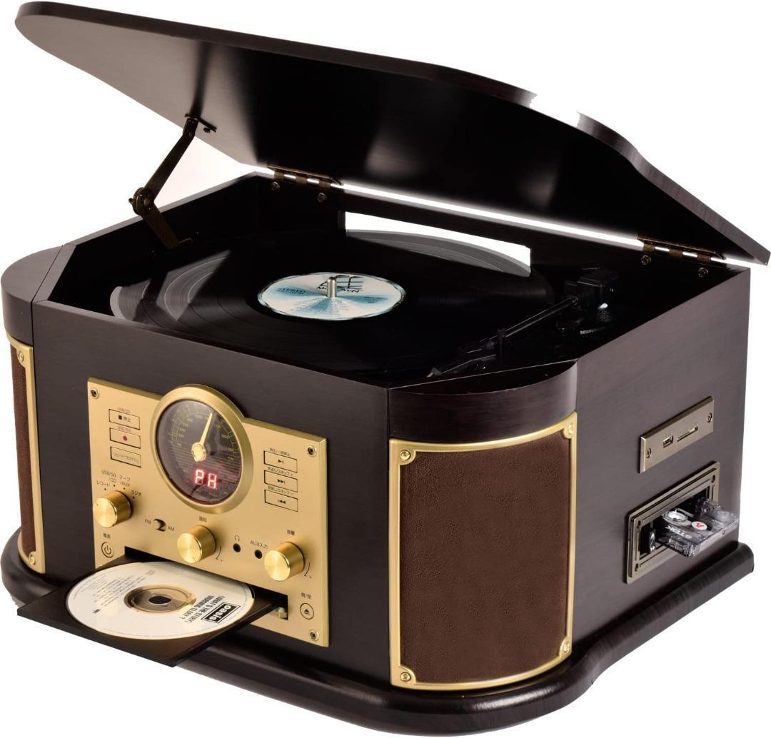 【M3162-195-152】キュリオム マルチレコードプレーヤー リモコン付き M3162-195-152】キュリオム マルチレコードプレーヤー リモコン付き