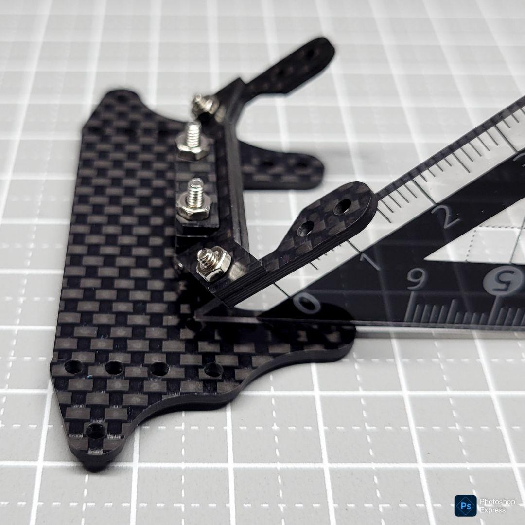 残り1個 CH-Fix【CNC加工】 フロント提灯用ヒンジ カーボン