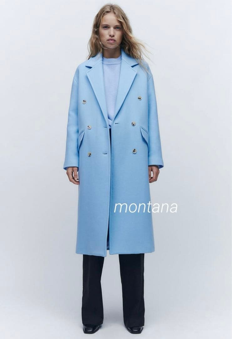 新品 2023aw ZARA manteco ウール オーバーサイズ コート L - メルカリ