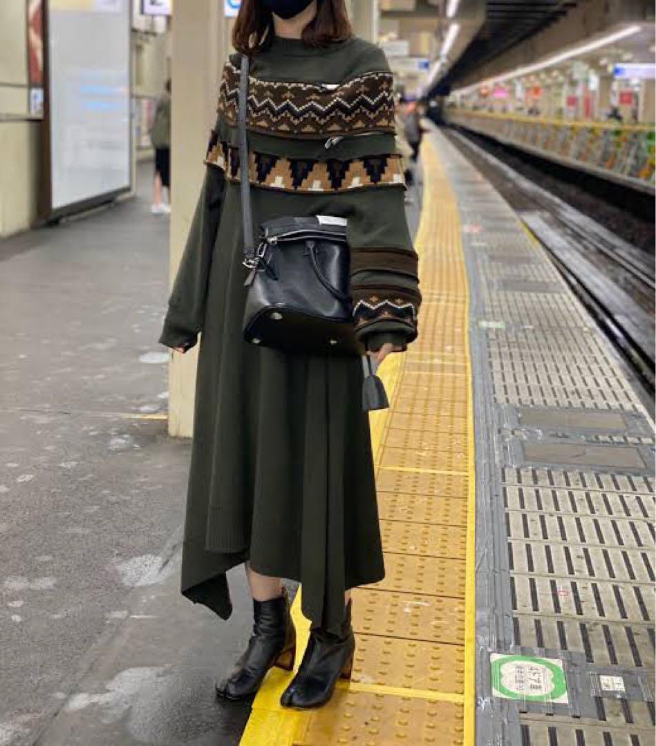 sacai 19aw ニットワンピース - メルカリ