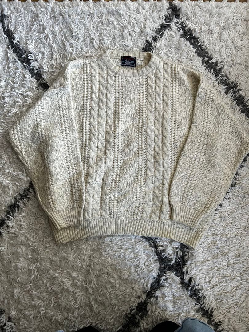 ヴィンテージ アランニット フィッシャーマンニット - メルカリ