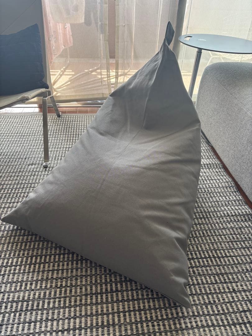 tetra 8号帆布 ビーズクッション レギュラーサイズ　グレー tetra 8号帆布 ビーズクッション テトラ 【レギュラーサイズ