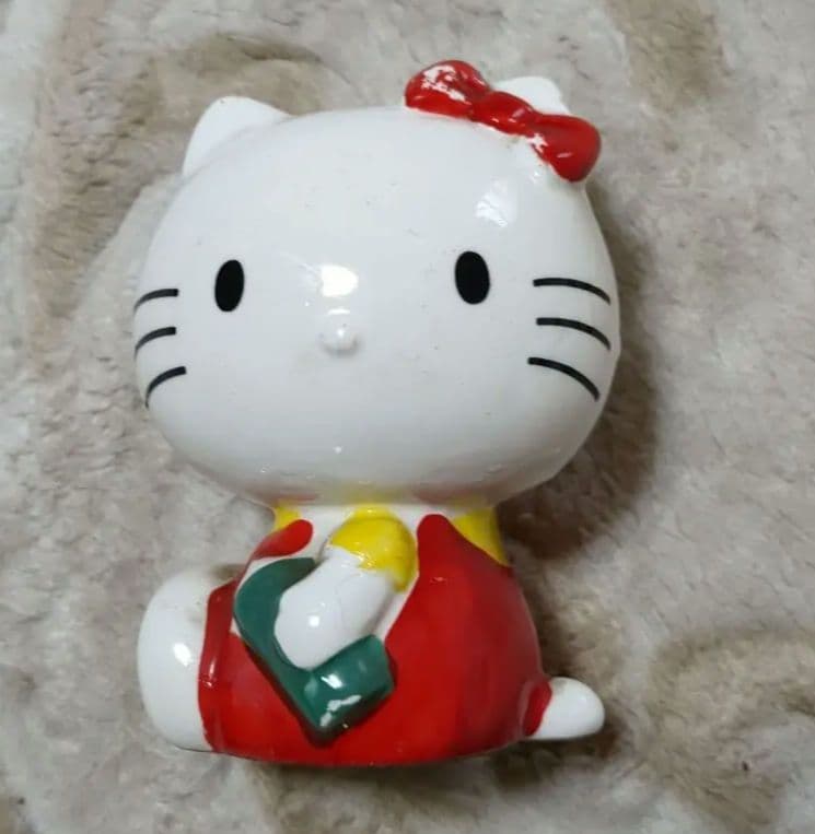 ハローキティ 貯金箱 陶器貯金箱 昭和レトロ KITTY キティちゃん