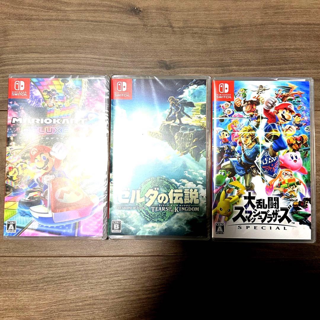 任天堂Switch ゼルダ スマブラ マリオカート 3本セット - Nintendo