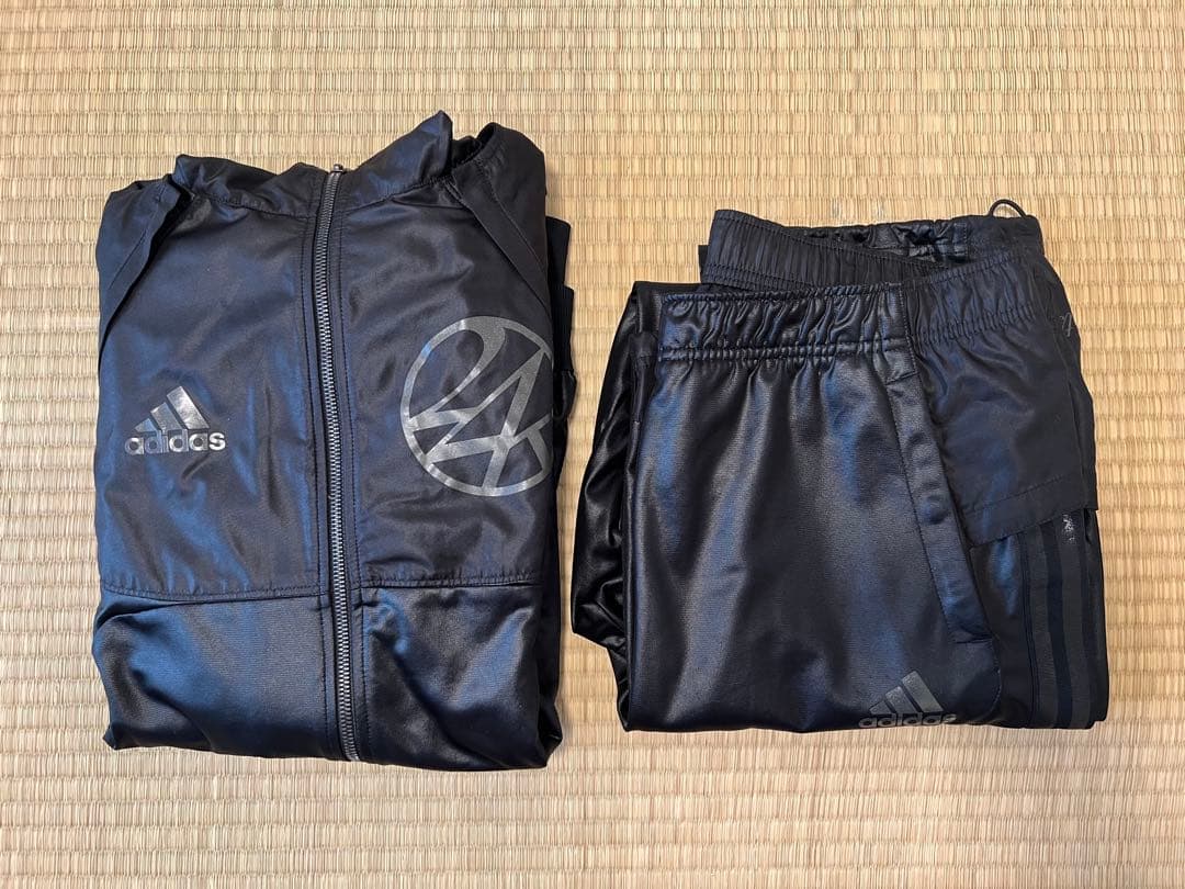 adidas × 24karats ジャージ セットアップ L ブラック 黒ロゴ - メルカリ