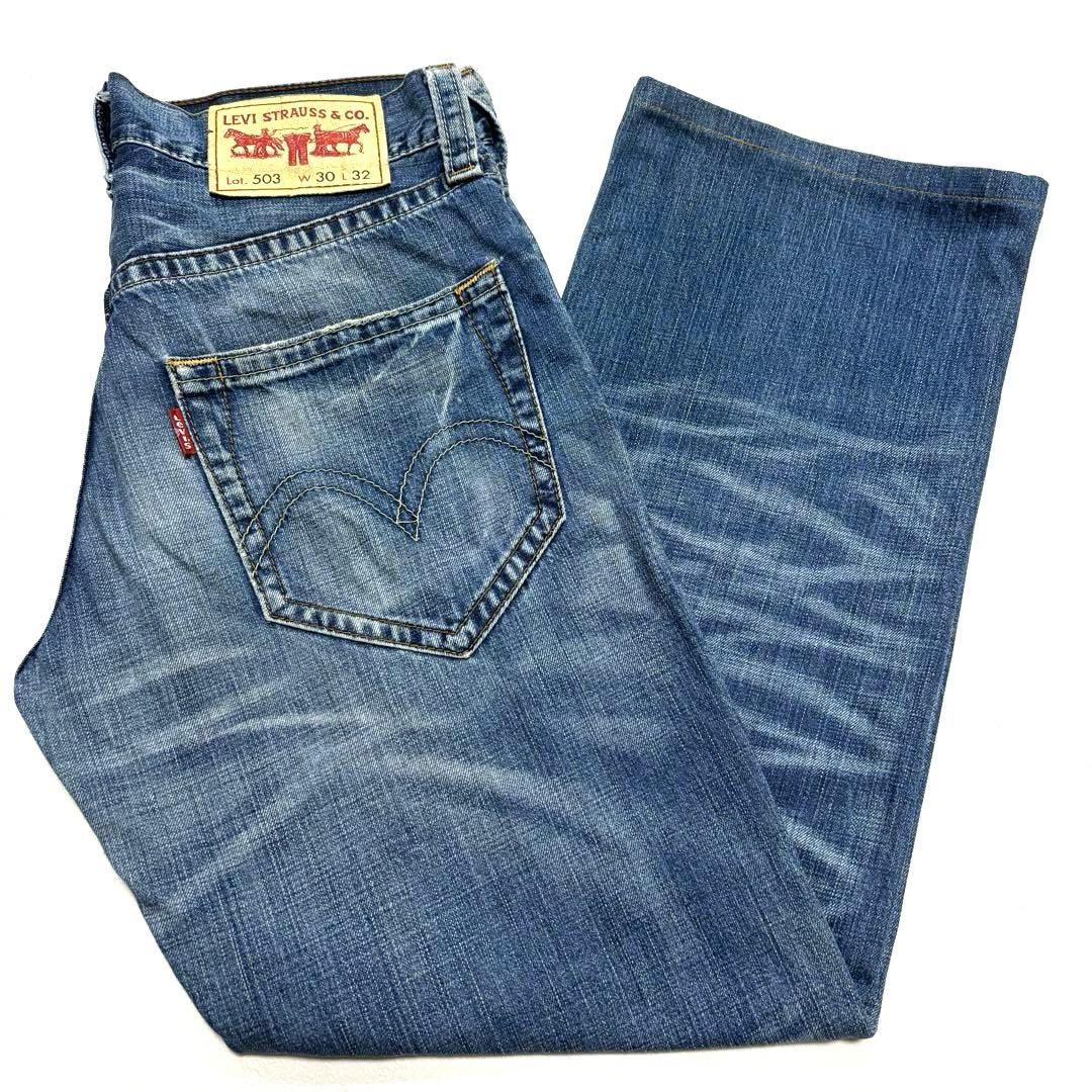 鬼ヒゲ ハチノス USED加工 W30 リーバイス NE503 デニム ジーンズ