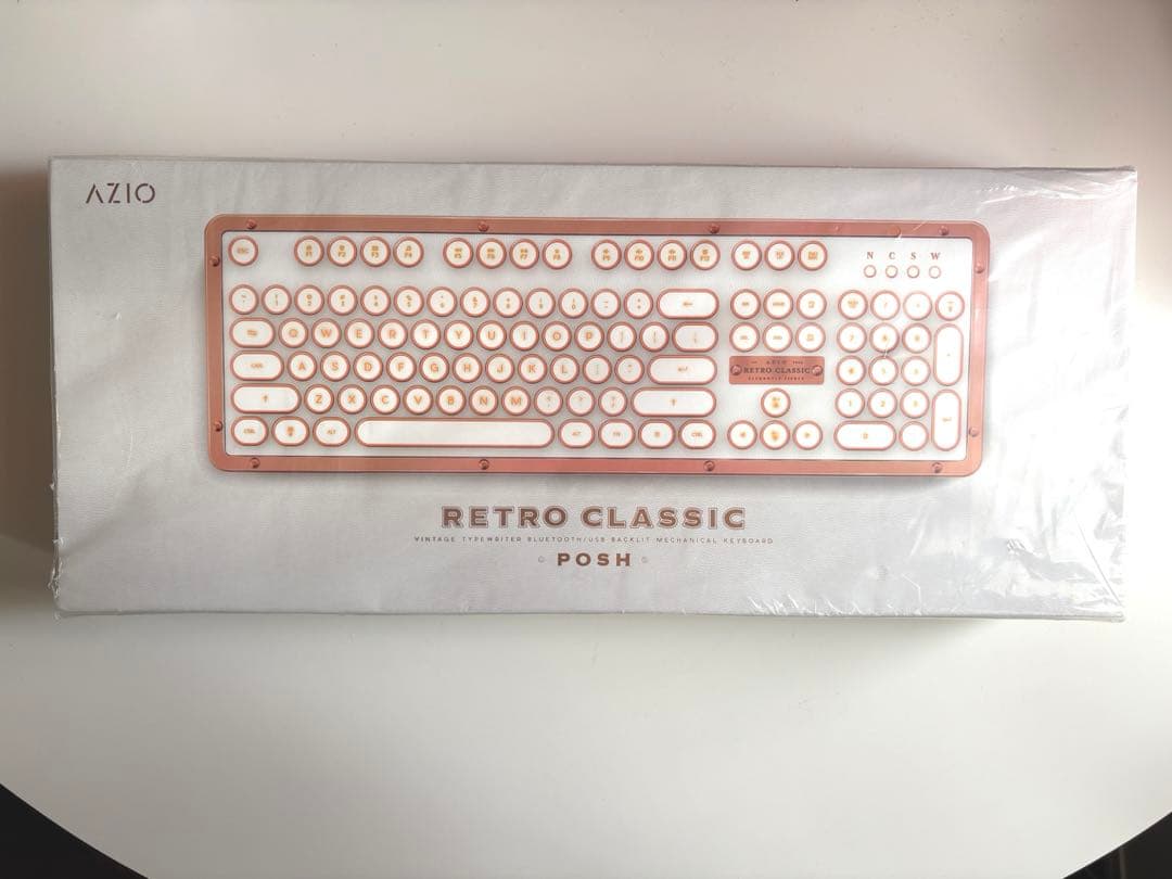 新品未開封　AZIO RETRO CLASSIC POSH キーボード本体 Amazon | Azio Retro Classic Bluetooth Posh - 高級ビンテージバック