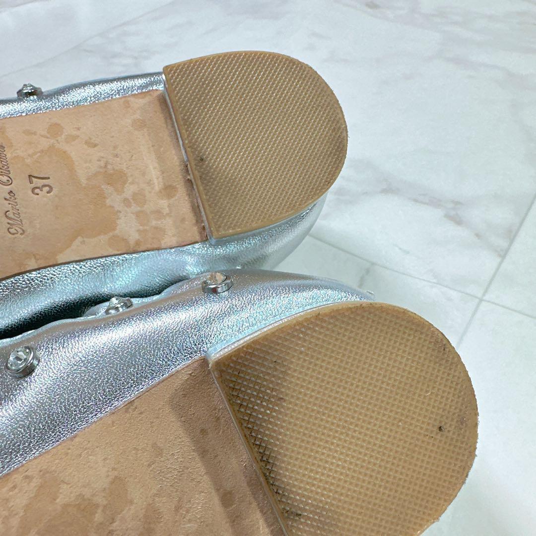 ツルバイマリコオイカワ Millenia バレエシューズ 今期 スタッズ