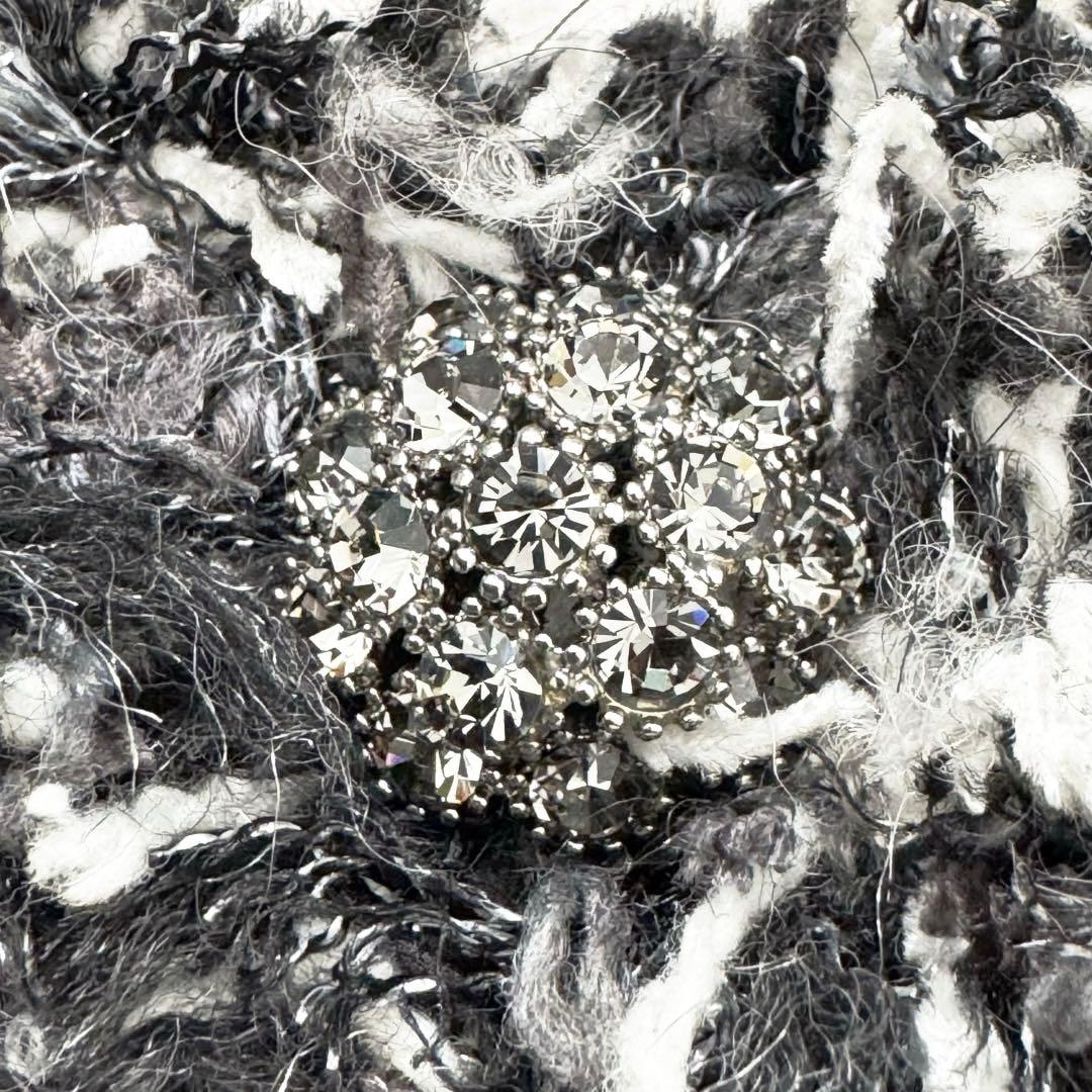 グレースコンチネンタル グレースクラス ファー切替ツイードコート