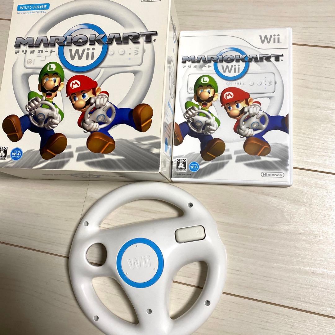 任天堂 マリオカートWii ソフト＋ハンドルセット - メルカリ