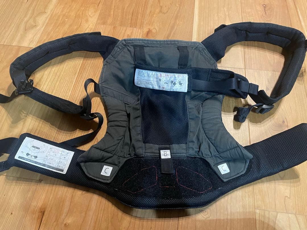 サンアンドビーチ sun＆beach 抱っこ紐 メッシュ ブラック OM-1