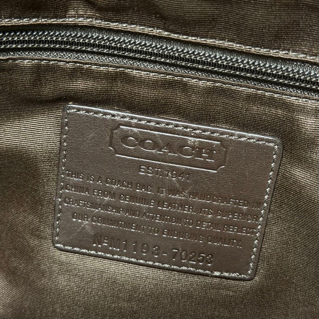 美品 COACH コーチ70253 オプアートビジネスバッグ 2way A4 茶 - メルカリ