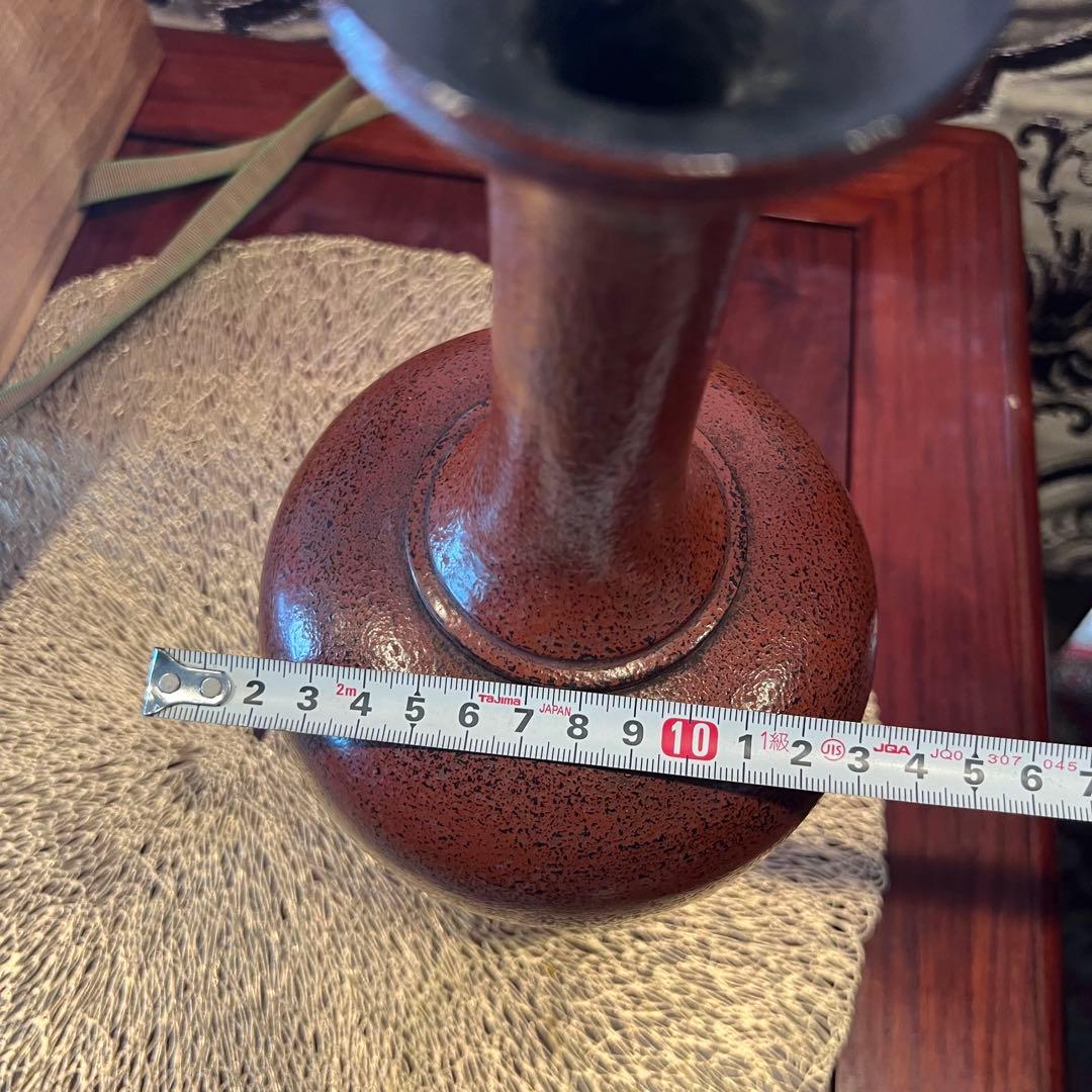 希少 二代目 村瀬治兵衛 花入 根来 日本美術 漆工芸 lacquerware