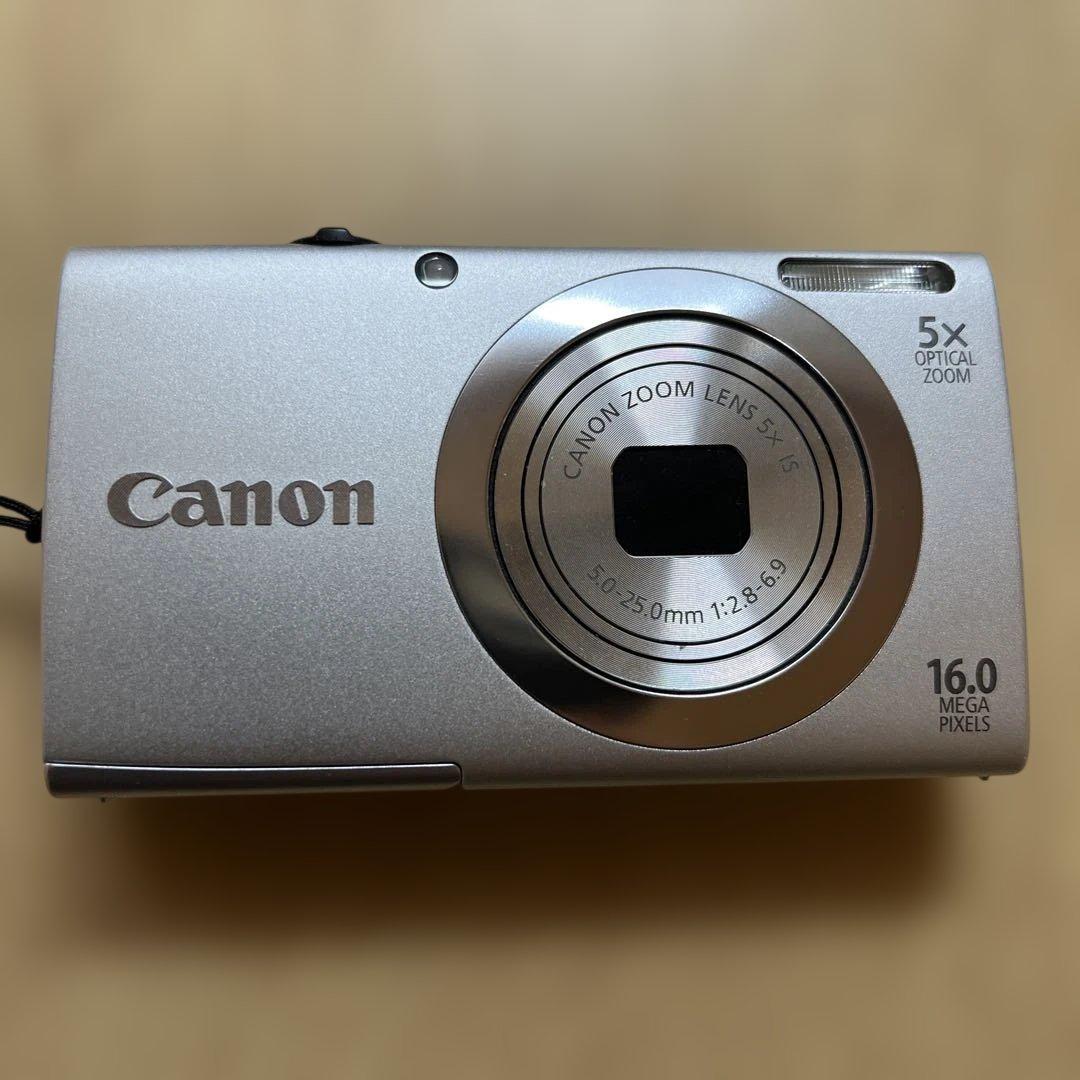 Canon PowerShot A2400IS デジタルカメラ シルバー