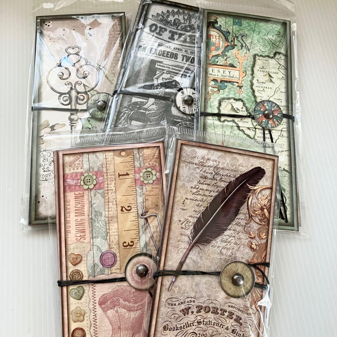 57】素材紙 5種 メモ帳 コラージュ 海外 紙もの まとめ売り - メルカリ