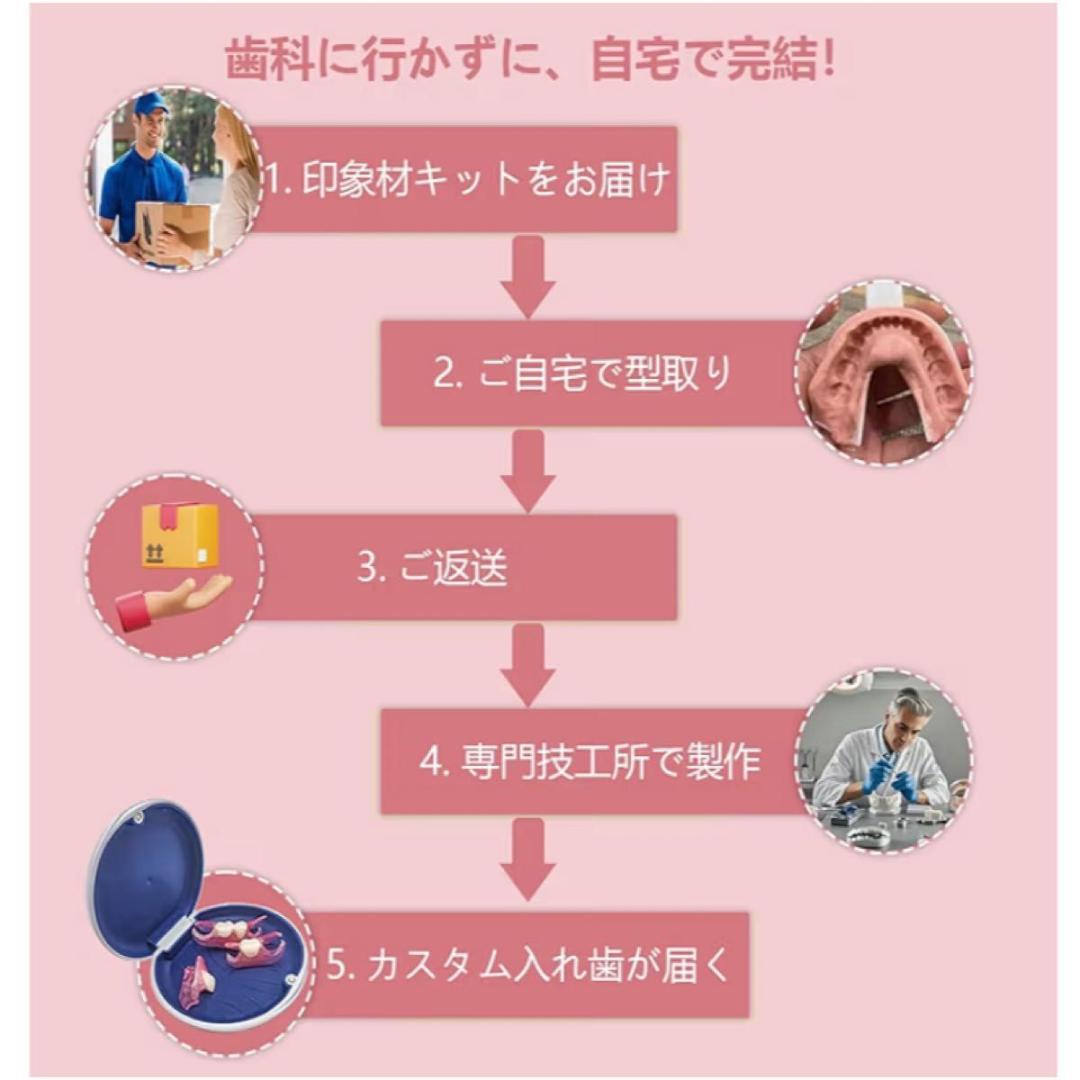 セルフフィッティング 仮歯 歯型採取キット付 カスタマイズ 1本 欠損
