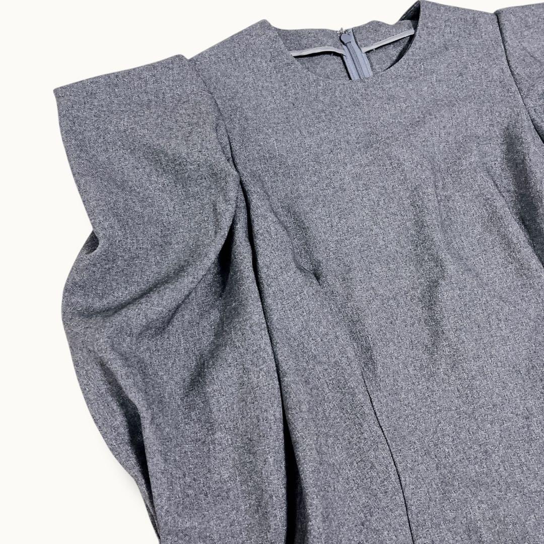 専用】とんがりトップス グレー パフスリーブ 長袖 サイズ2 - メルカリ