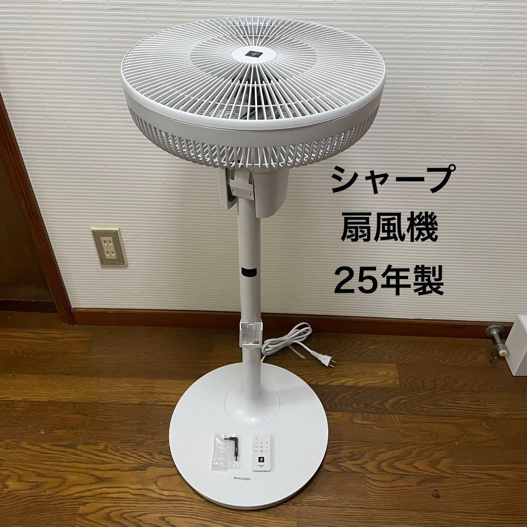 美品　シャープ 扇風機 サーキュレーター PJ-S3DS-W 2025年製 扇風機 小型 dcモーター シャープ プラズマクラスター リビング扇風機