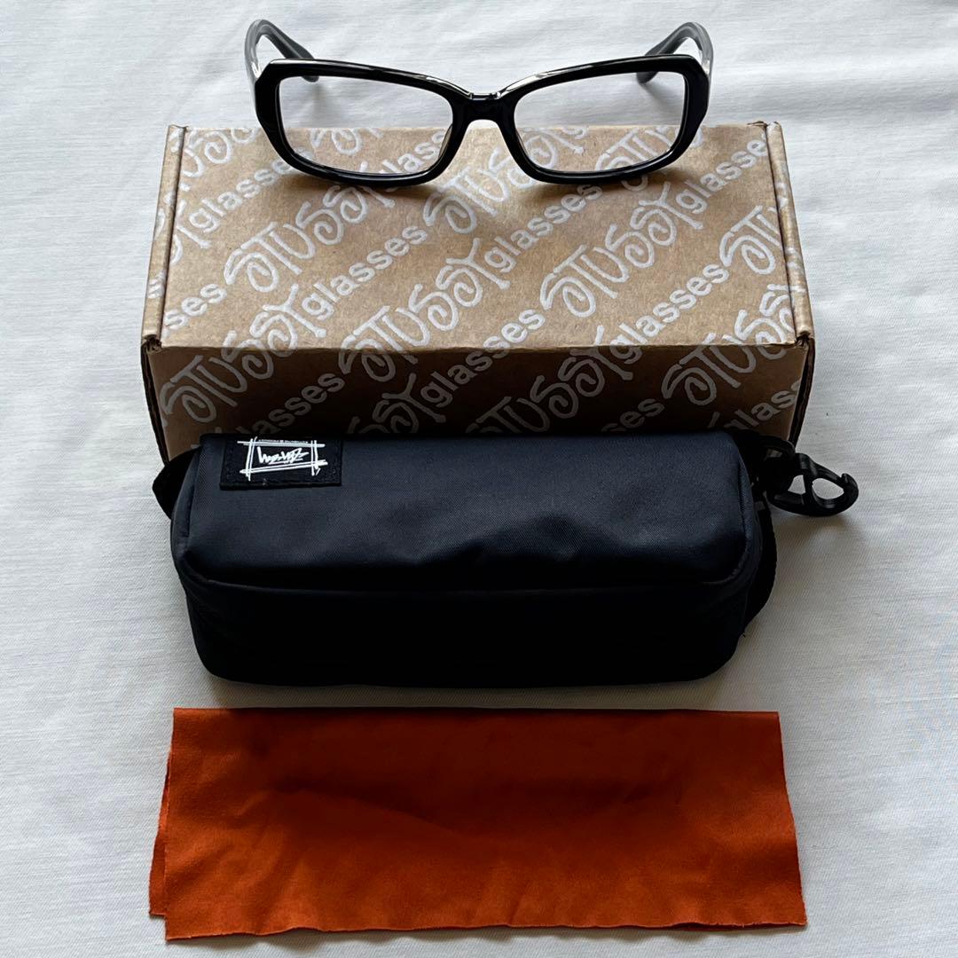 stussy ステューシー メガネ brian ブライアン クリアレンズ - メルカリ