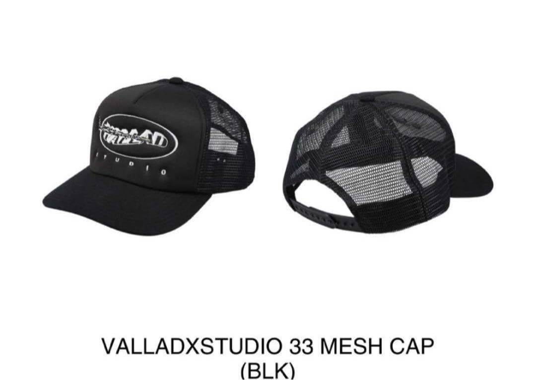 VALLAD STUDIOメッシュキャップ POPUP限定刺繍 BLK IO - メルカリ