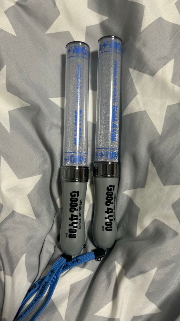 アイナナ　g4y ペンライト　袋なし　2本 劇場版「アイナナ」応援上演で同時に使用できる本数は“7本”まで！独特