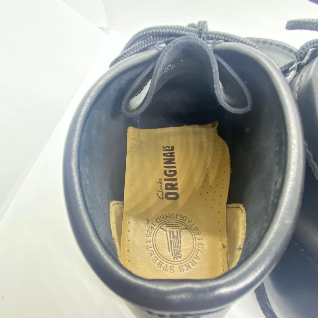 【美品】 Clarks クラークス　ワラビー 26.5cm モカシン 黒 レザー