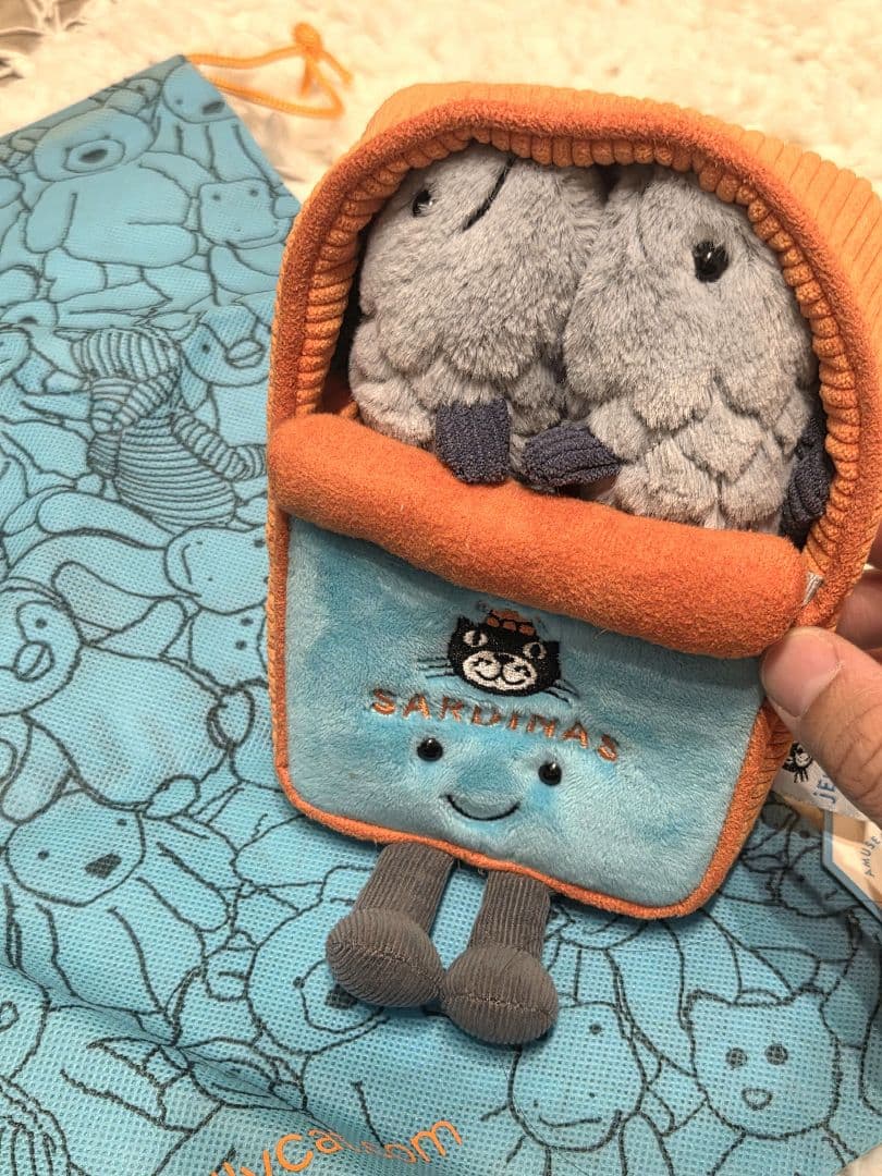 ジェリーキャット完売品/オイルサーディン缶 ぬいぐるみ - ぬいぐるみ新品