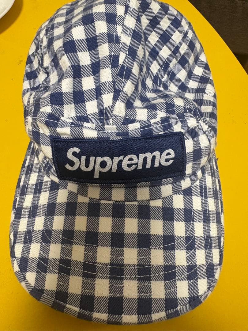 Supreme チェック柄 ワークキャップ - メルカリ