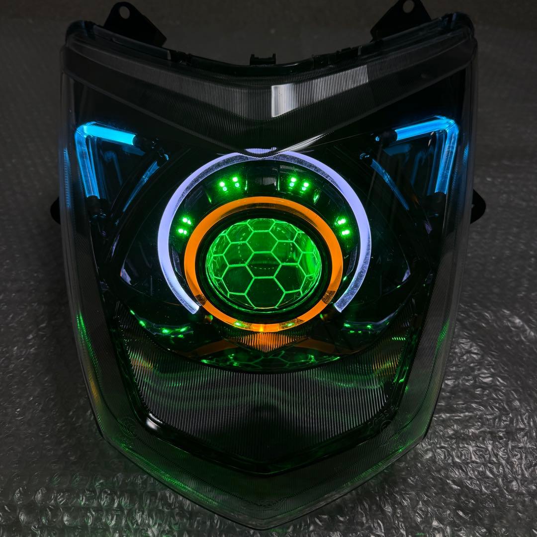 カラー変更シグナスX 3型 デビルアイ社外ヘッドライト LED se44j1yp