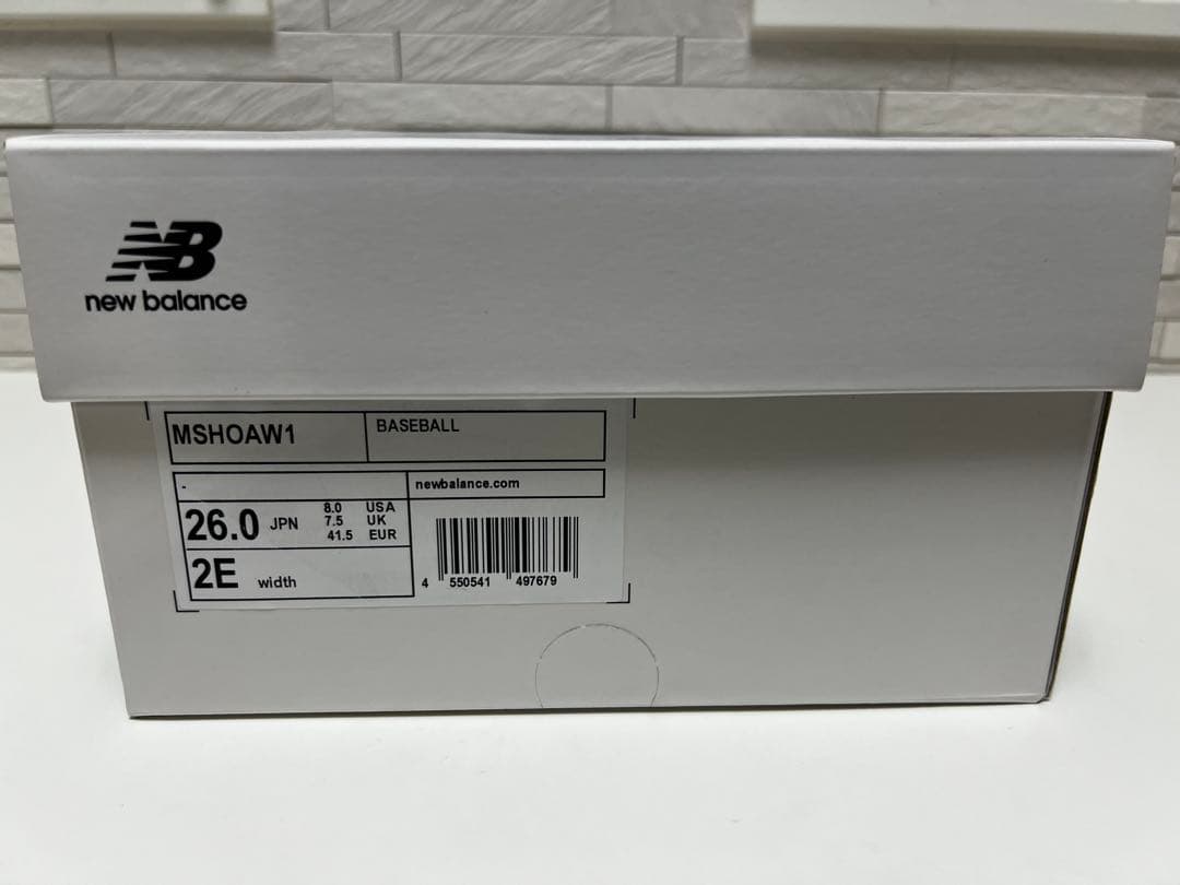 New Balance MSHOAW1 野球スパイク 26.0cm