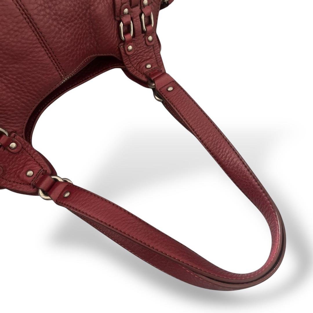 y2k archive cole haan studs leather bag