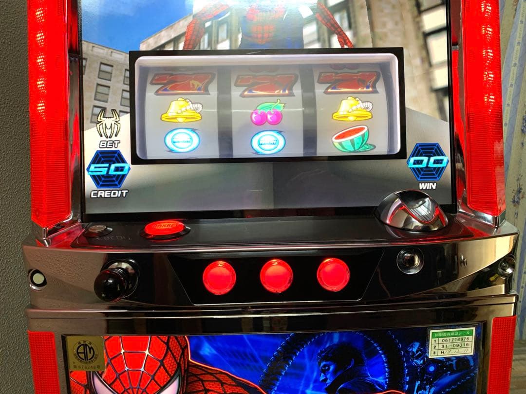5号機 初代 スパイダーマン2 Sammy サミー コイン不要機 パチスロ実機