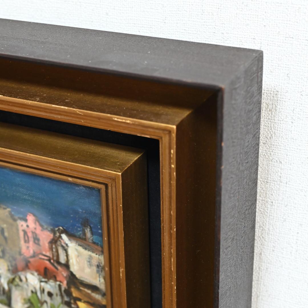 原精一 スペイン イビザ風景 油彩画