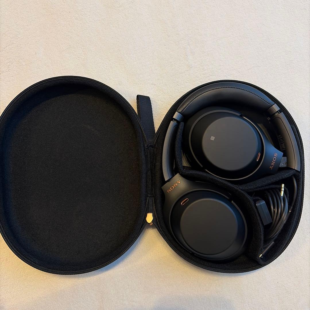 SONY ワイヤレスヘッドホン ブラック　WH-1000XM3 ブルートゥースヘッドホン WH-1000XM3 ブラック [オーバーヘッド型