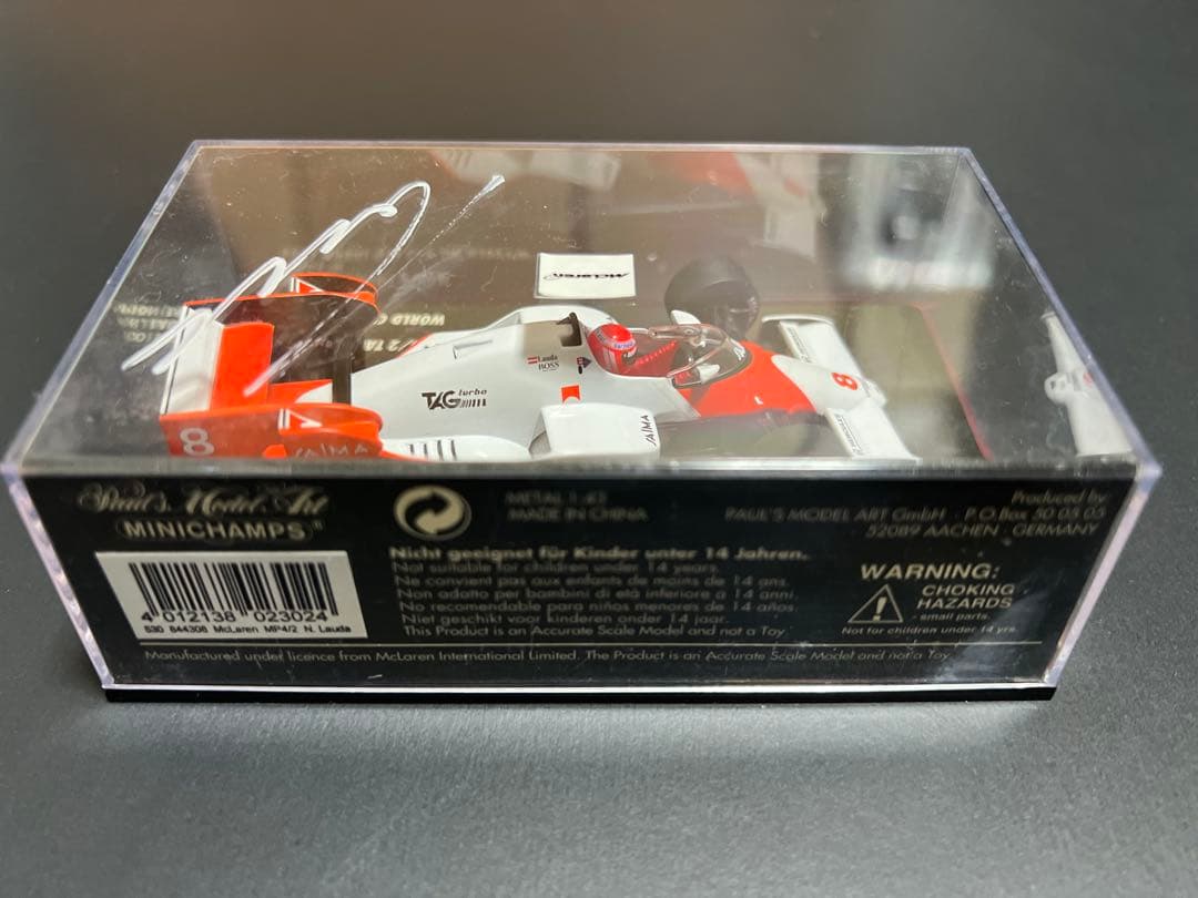 貴重）F1 McLaren MP4/8 ニキラウダ直筆サイン入1/43 - メルカリ