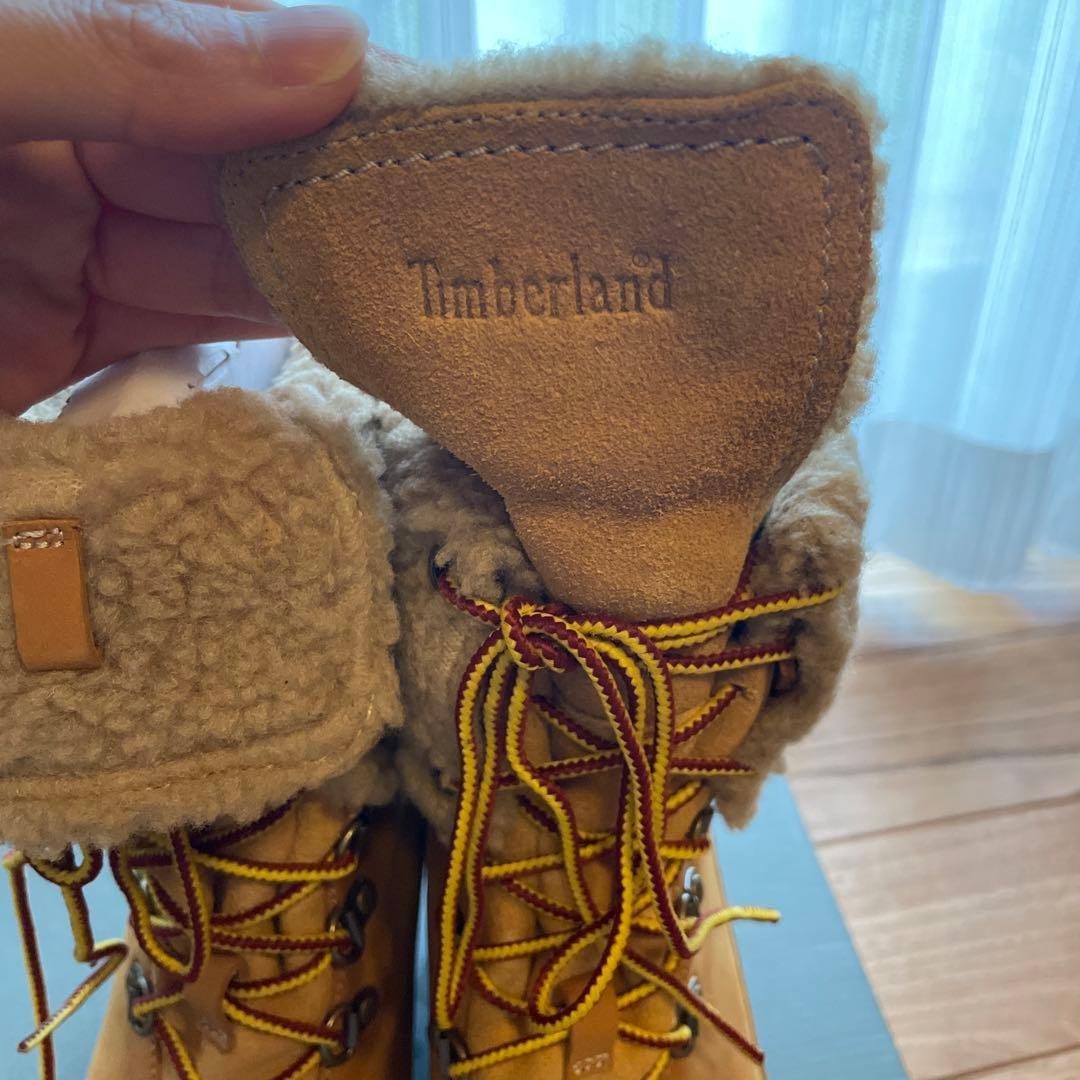 Timberland ヒールショートブーツ ボア レア 超美品 ティンバーランド