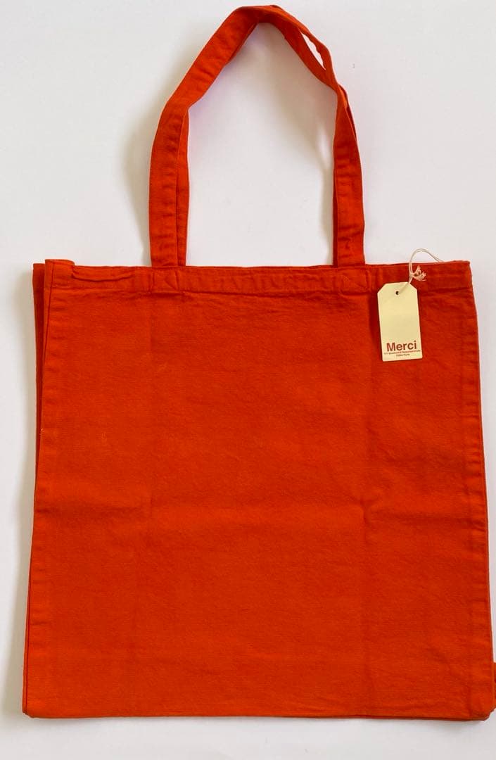 メルシー トートバッグ Merci Paris オレンジ タグ付き 新品未使用品