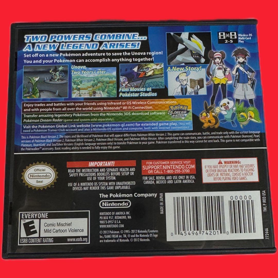 DS ポケットモンスター ブラック2 北米版 海外版 ポケモン Pokemon
